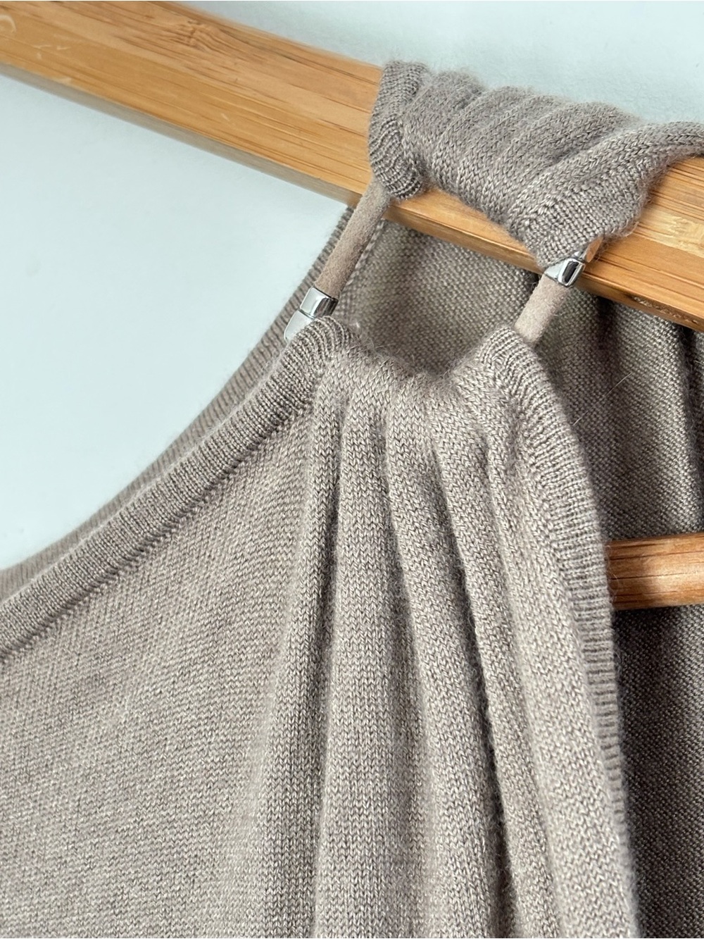 Ralph Lauren Black Label Neutral Knit Sweater Dress Size Small - Picture 7 of 13